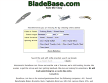 Tablet Screenshot of bladebase.com